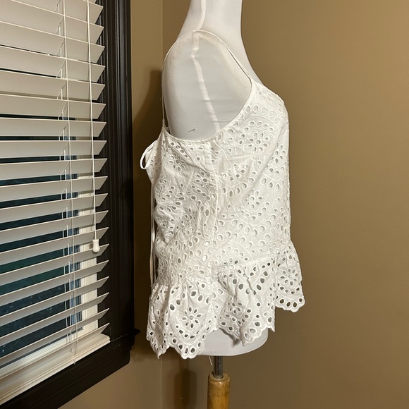 White House Black Market White Eyelet Camisole - Picture 3 of 6